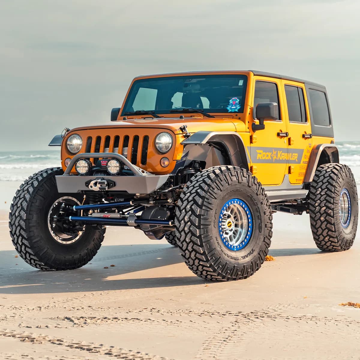 0718 Wrangler Krawler Lite Front Bumper With Hoop Raw