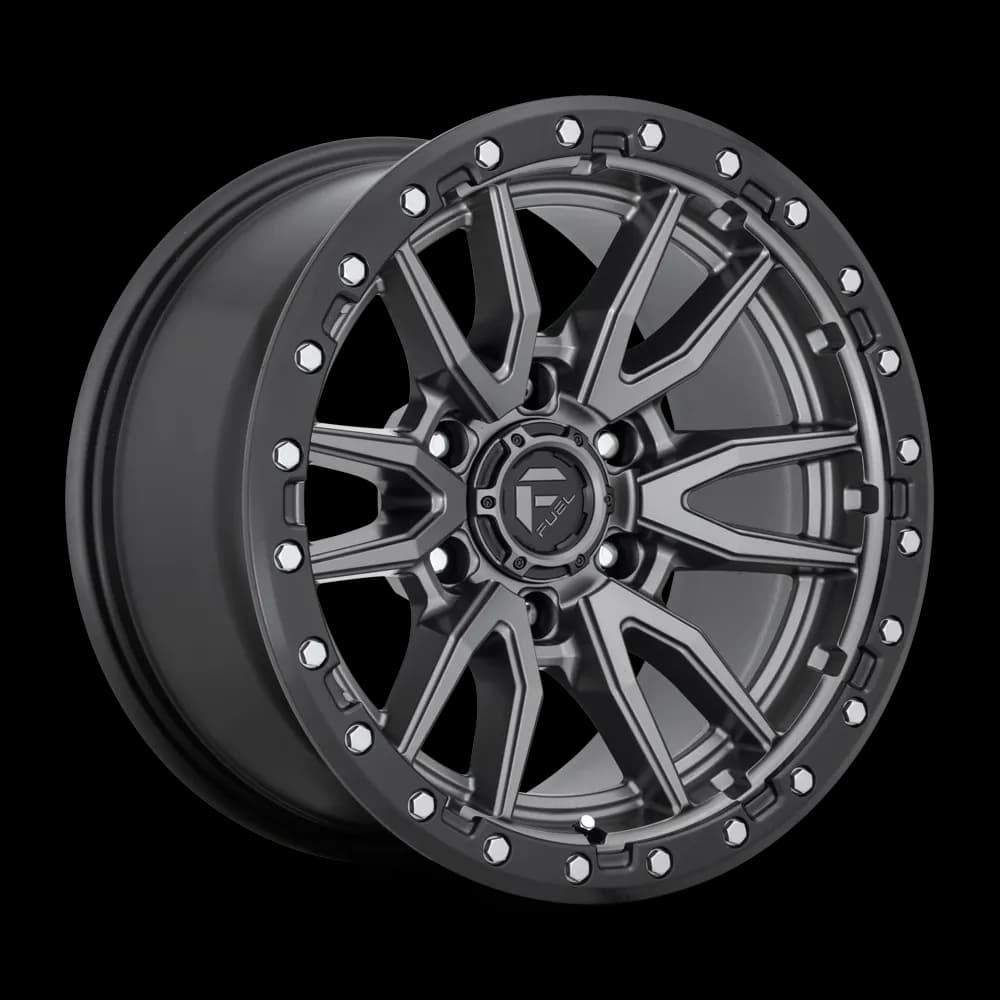 Fuel Wheels | Rebel | Matte Gunmetal Black Bead Ring