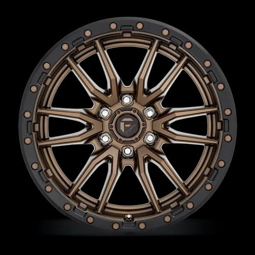 Aluminum Wheels 17X9 Rebel D681 6 On 139.7 Matte Bronze Black Bead Ring 106.1 Bore -12 Offset Fuel Off Road Wheels