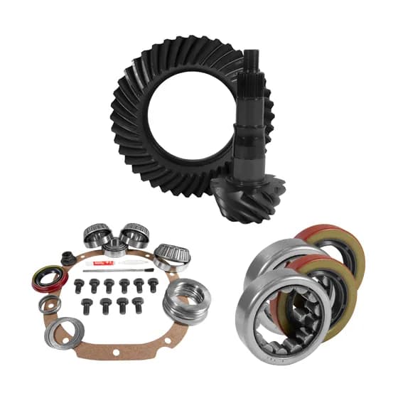 8.8 Inch Ford 3.55 Rear Ring & Pinion, Install Kit, 2.25 Inch Od Axle Bearing & Seals USA Standard