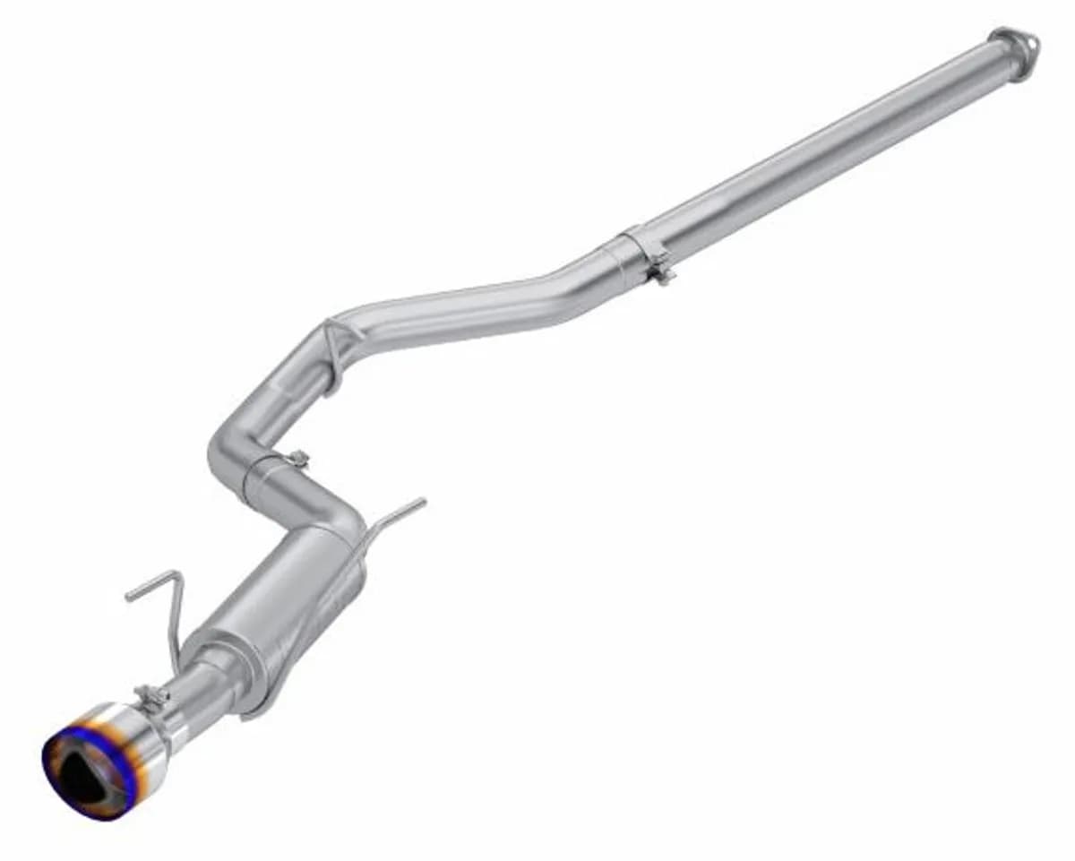 Armor Pro Cat Back Performance Exhaust System; 3 in. Tubing; Single Rear Exit; T304 Stainless Steel; 5.0 in. Burnt End Tip;
