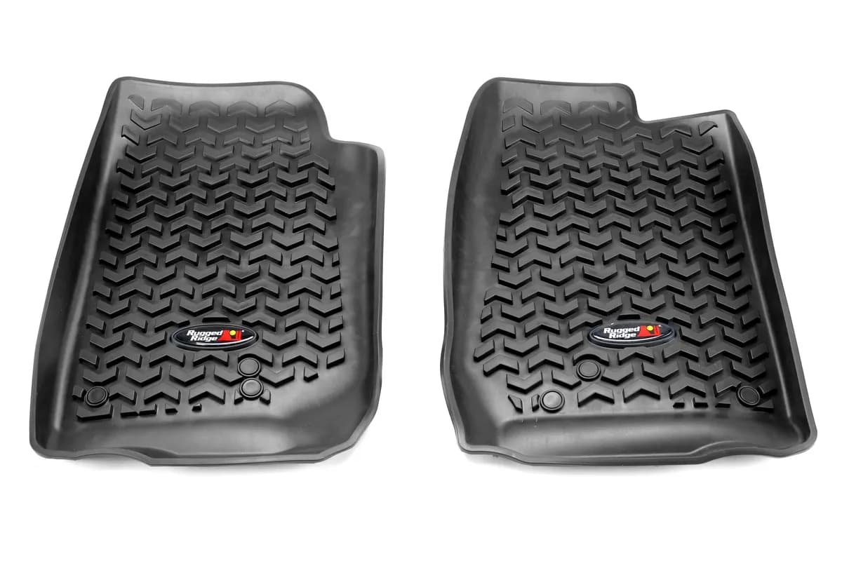 0716 Wrangler JK All Terrain Floor Linerfront Pairblack