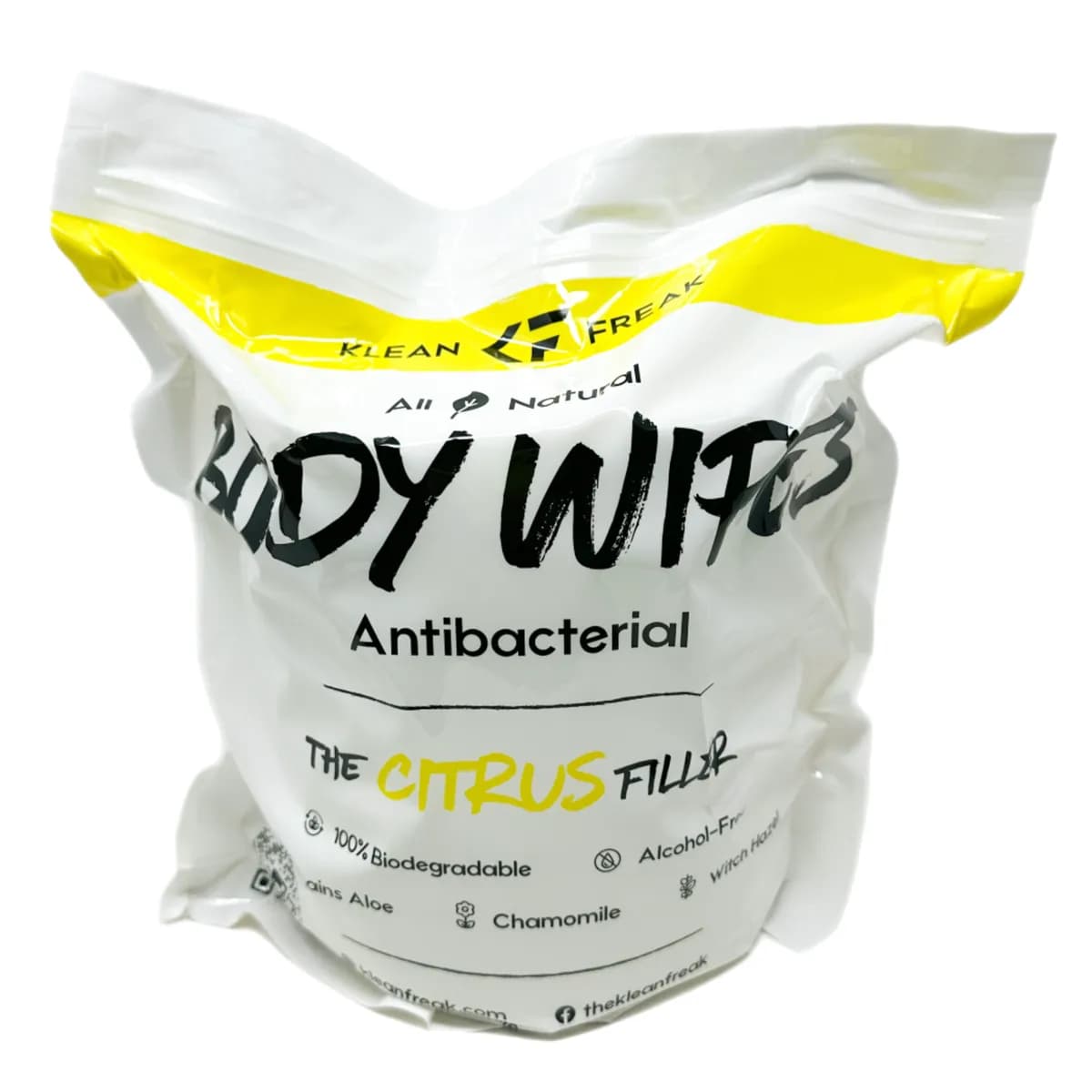 Klean Freak The Filler Antibacterial Body Wipes - Citrus
