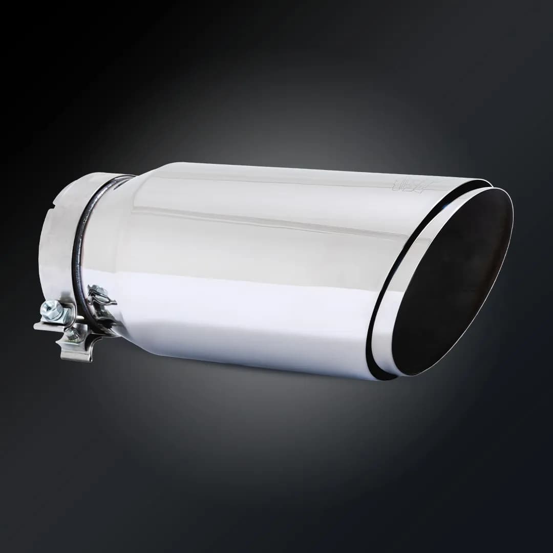 Vance & Hines 26914 Vance & Hines 5 x 6.5 x 16 Polished Twin Slash Universal Exhaust Tip