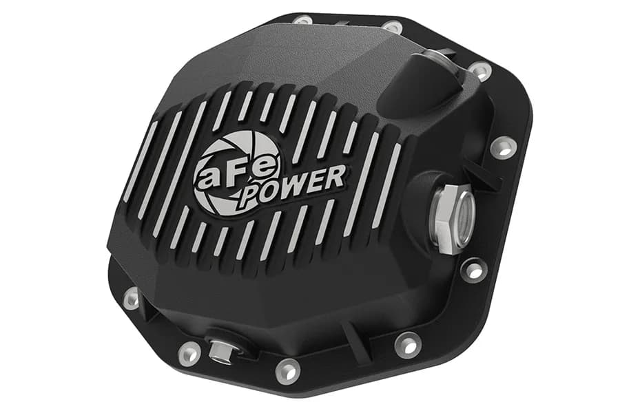 aFe POWER Pro Street Series Rear Differential Cover Black w/ Machined Fins - JL