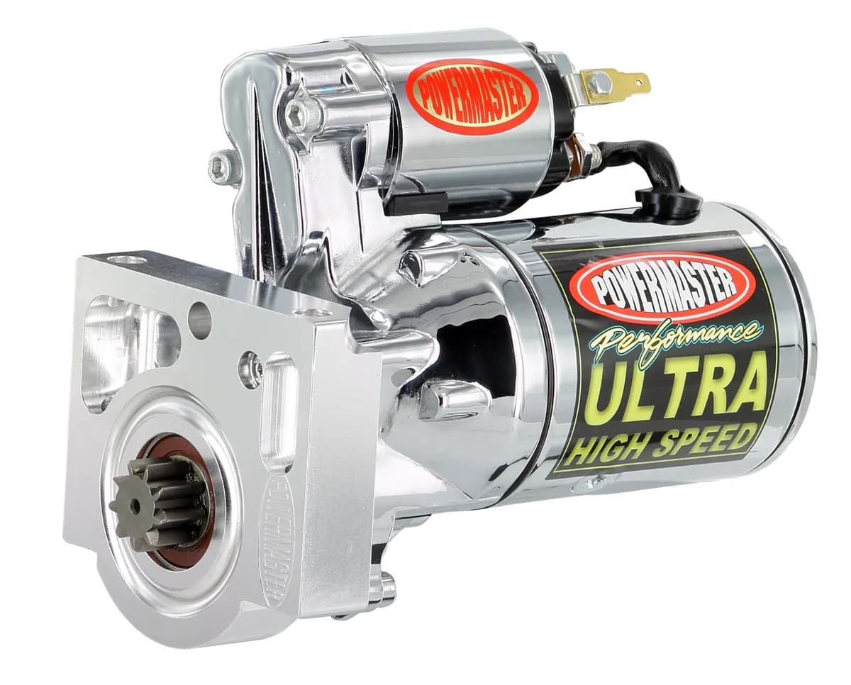 Ultra Torque High Speed Starter; 200 ft./lbs. Torque; 15:1 Compression Rate; 3.75:1 Gear Reduction; Chrome;