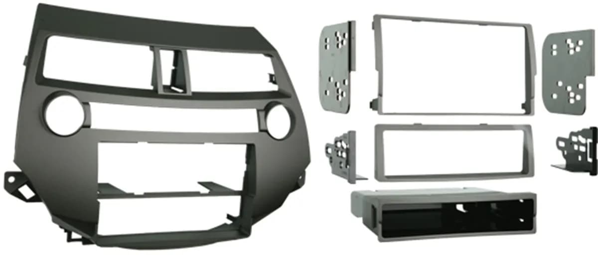 TURBOKits; Radio Installation Kit; Incl. Instr./Hardwre/Snap-In ISO Mnt System;For Dble/Two Single DIN;Recessed DIN Opening; w/Manual Climate Controls; Taupe;