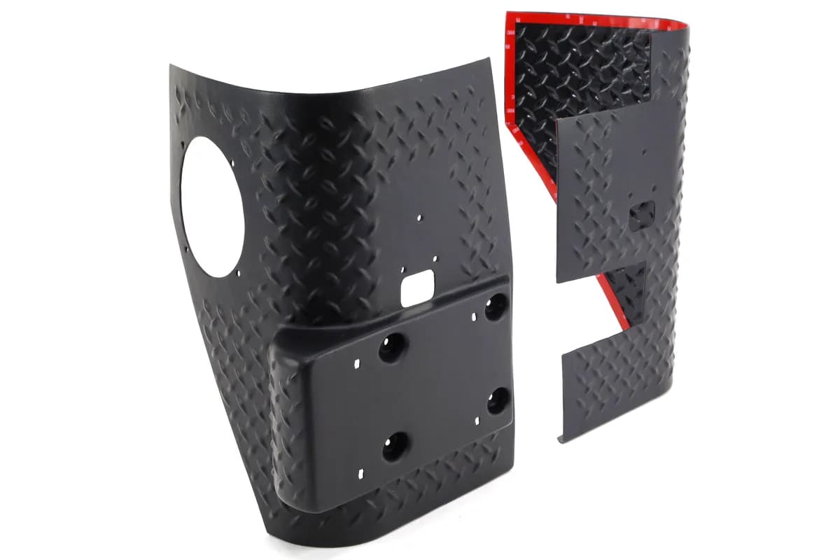 Rugged Ridge Rear Corner Guards Black - TJ