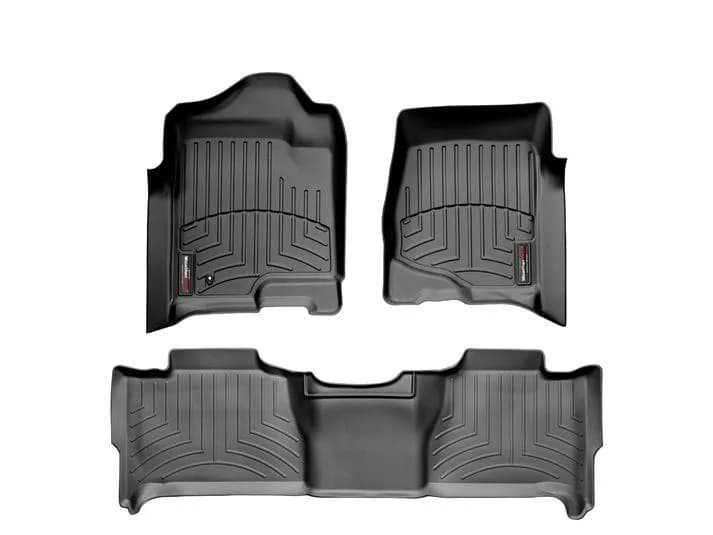 2007 - 2011 Chevrolet Tahoe Black Front and Rear Floorliners Does not Fit Hybrid / 2007 - 2011 GMC Yukon Black Front and Rear Floorliners Does not Fit Hybrid / 2007 - 2011 GMC Yukon Denali Black Front and Rear Floorliners Does not Fit Hybrid