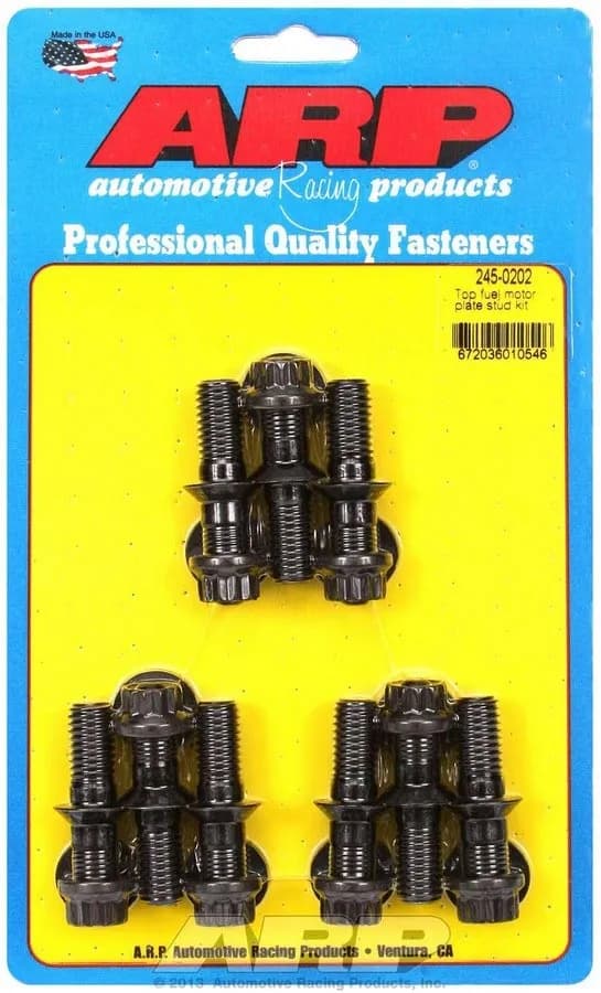 Top Fuel Motor Plate W/1/4in Spacer Stud Kit