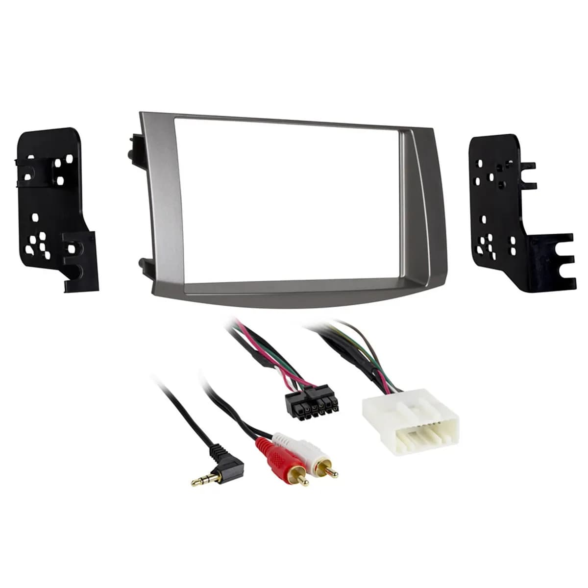 Custom Fit Mounting Kit; ISO Double DIN Radio Provision; Incl.: Radio Trim Panel/Brackets/HVAC Harness/Screws;