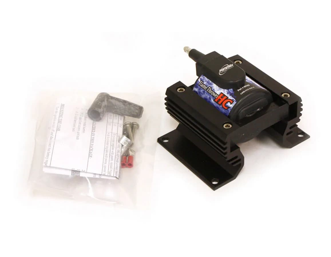 Coil - Pertronix Flame-Thrower hc Coil. 60,000-Volt Rated With 0.32-Ohms. Specifically Engineered For Ignitor III Applications. E-Core Style.