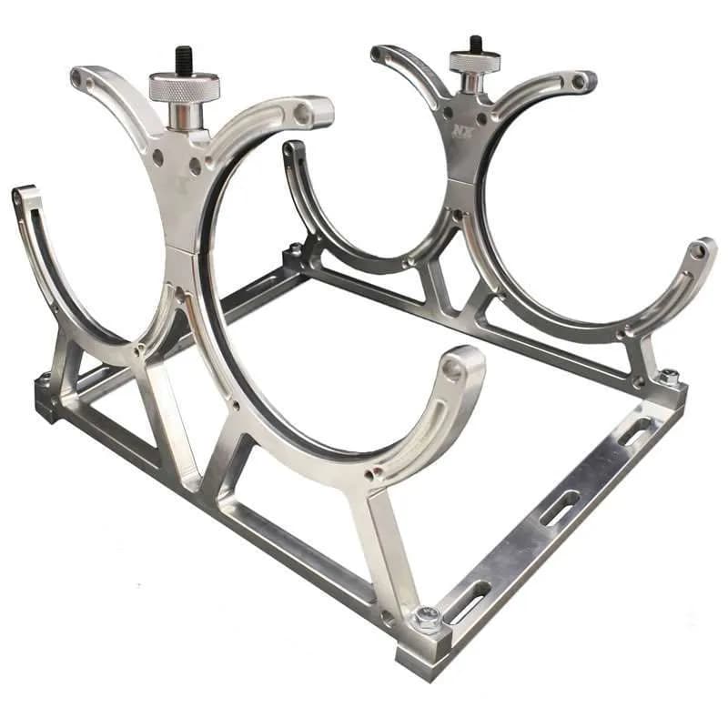Nitrous Express - Billet Bracket For Dual 10 or 15lb N2o Bottle. Includes Floor Mounts - 11108d