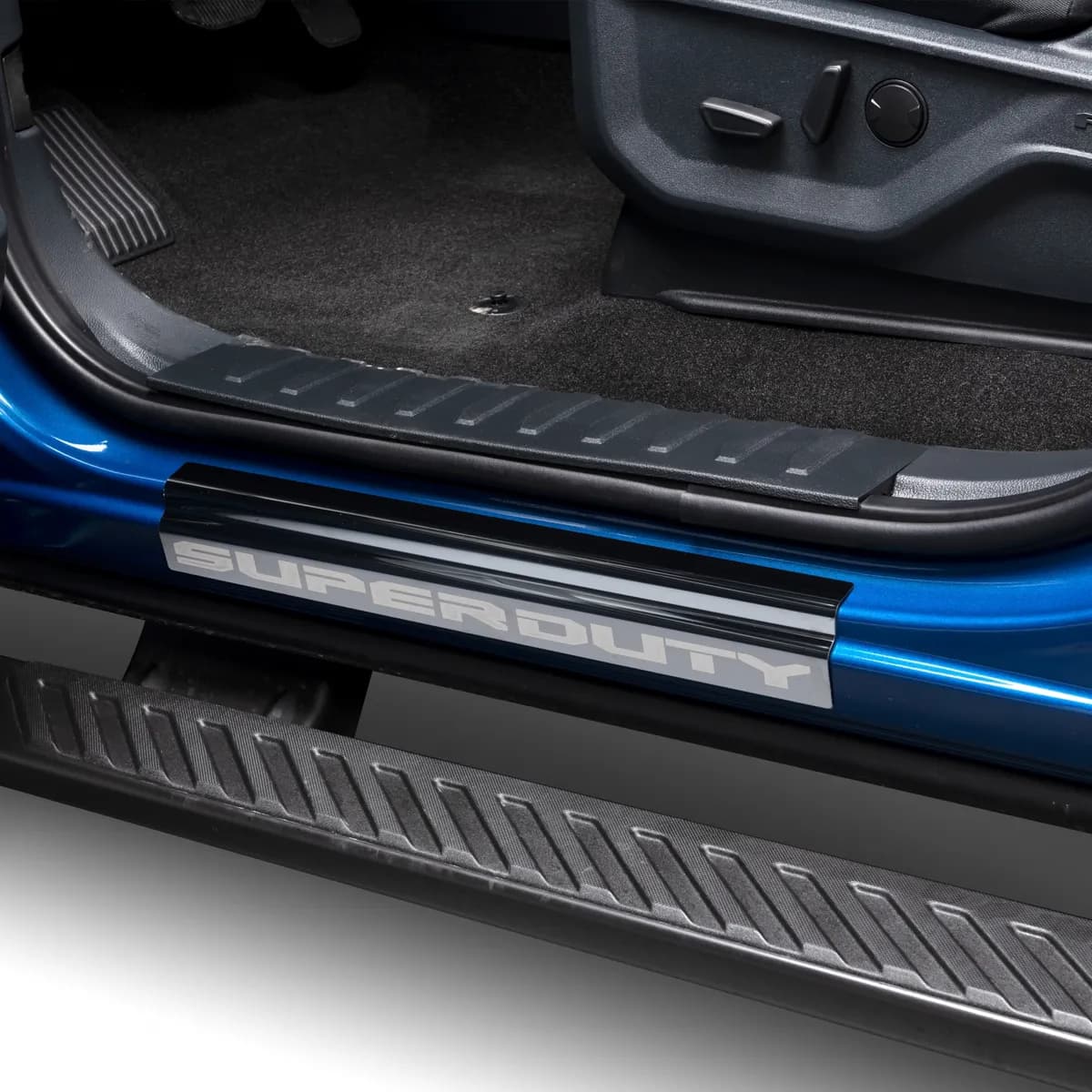 21c Bronco 4 Door (W/Bronco Etching) Door Sills Black Platinum (4 Pcs)
