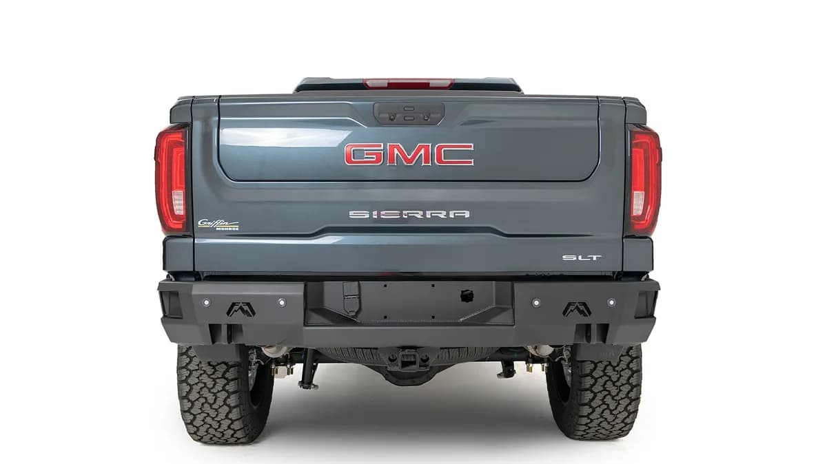 Premium Rear Bumper; 2 Stage Black Powder Coat;