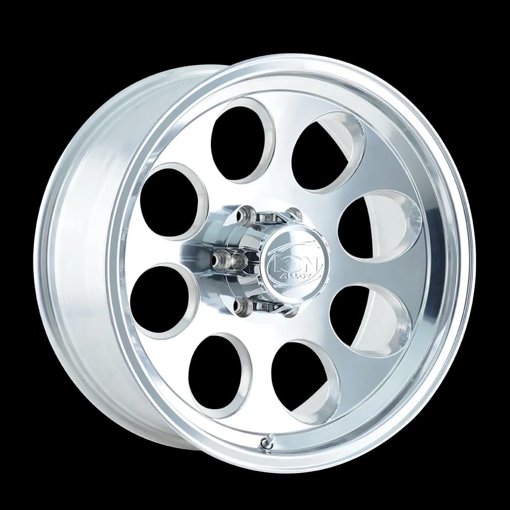 Cast Aluminum Wheels 171 PO 16x10 Polished 6 On 139.7 Bolt Pattern -38 Offset ION Wheels