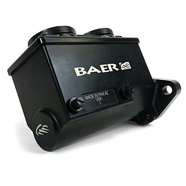 ReMaster Master Cylinder 2-Bolt GM/Ford, Black Anodized Finish, Left Port, 0.9375" (15/16") Bore