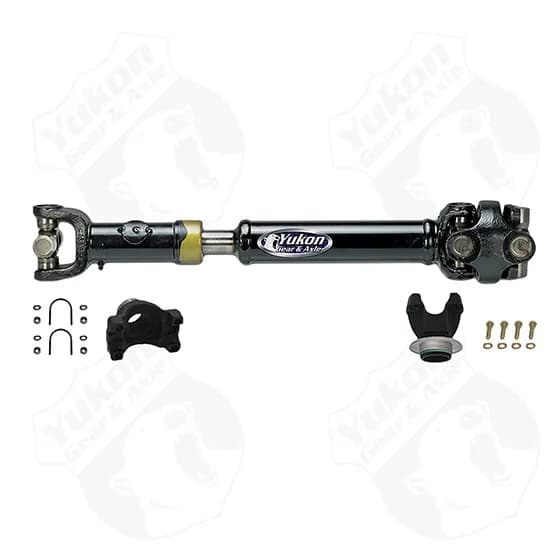 Yukon Heavy Duty Driveshaft for 12-17 JK rear. 1310 U/Joint. Fits 4-door Rubicon and non-Rubicon. Automatic transmission only. Recommended for stock to 4.5" Lifts with up to 35" Tires.