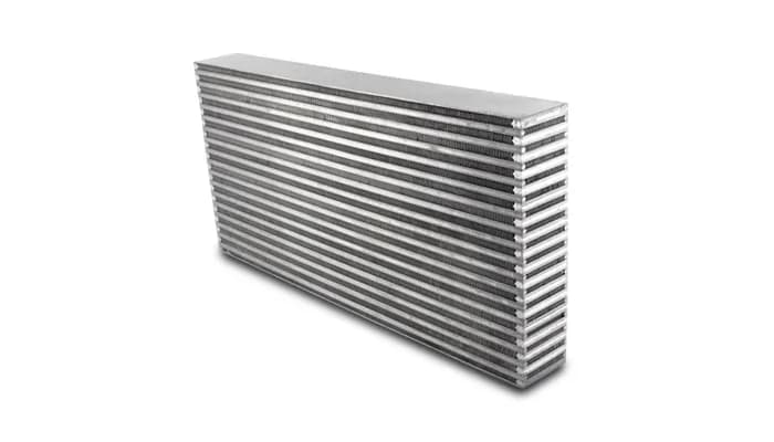 Vertical Flow Intercooler Core; 24 in. Core Width; 3 in. Core Thickness; 11.75 in. Height; 6061 Aluminum;