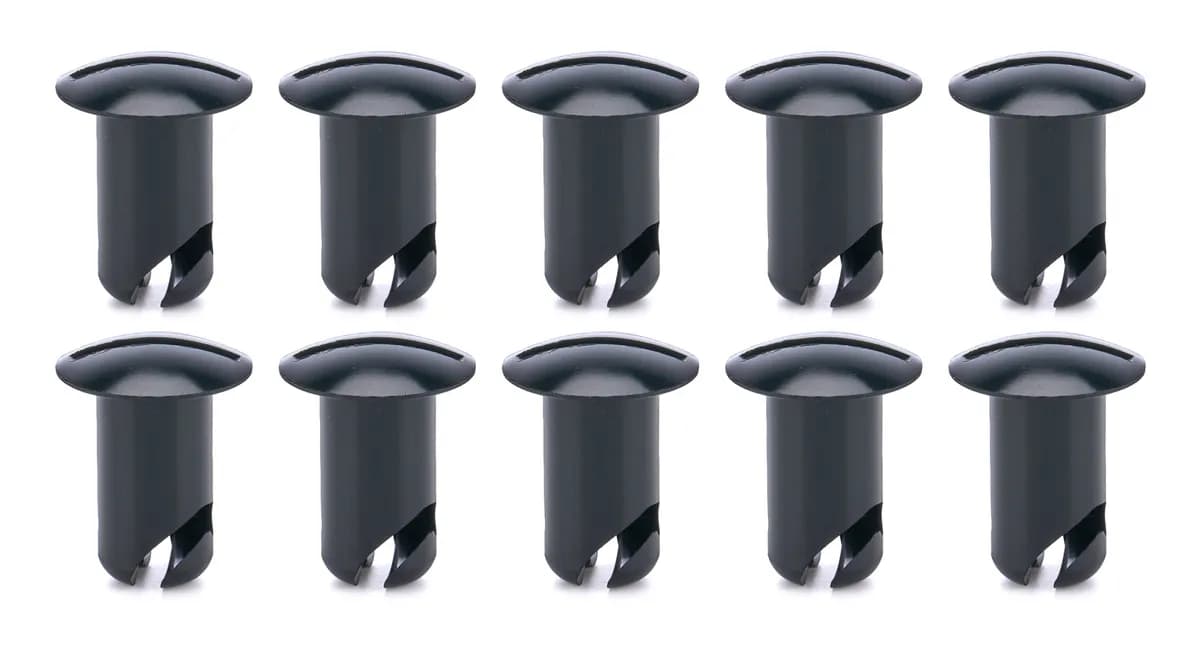 Oval Head Buttons .600 Long Black 10 Pack