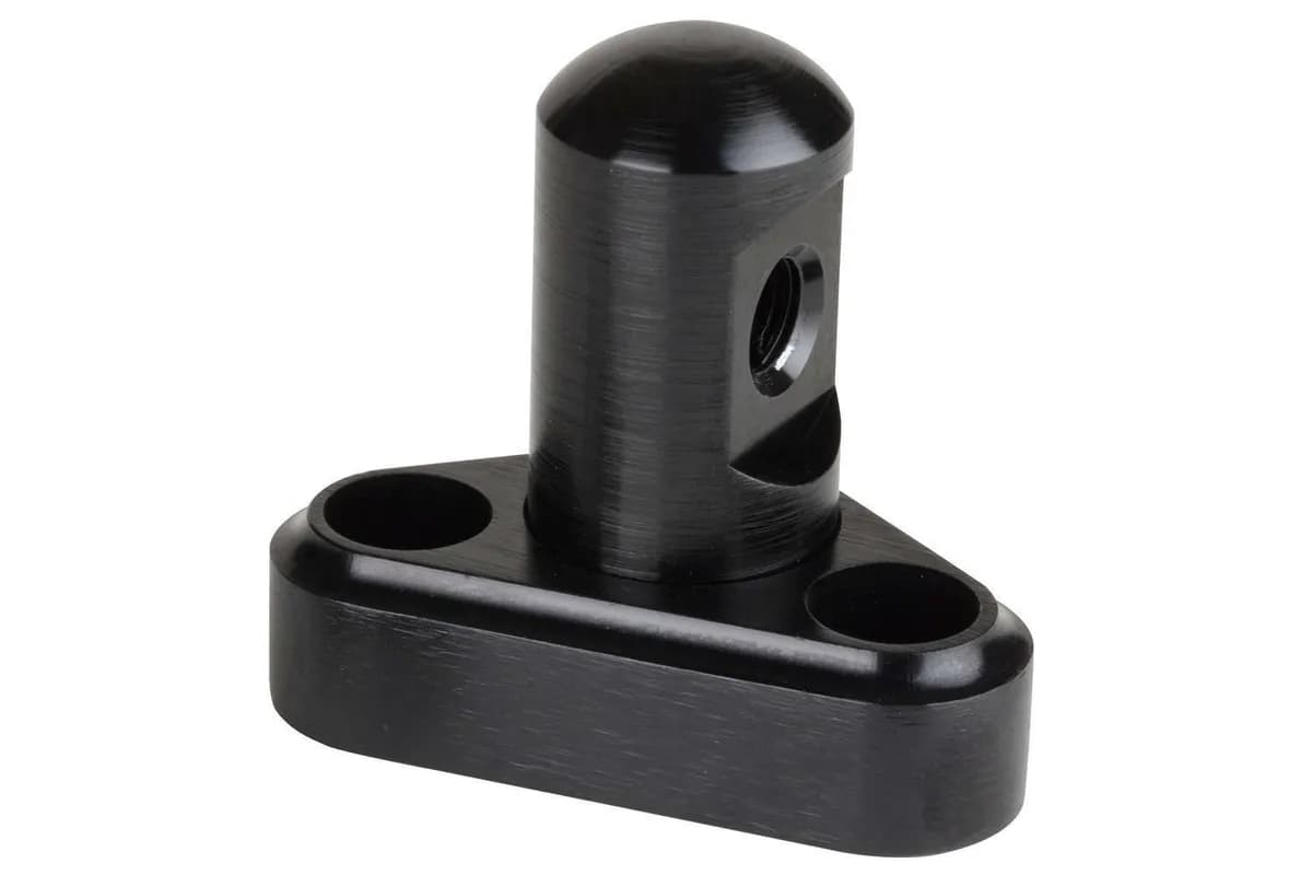 Throttle Cable Bracket; Single Stud; 3 in. Linkage Cam; Black Finish;