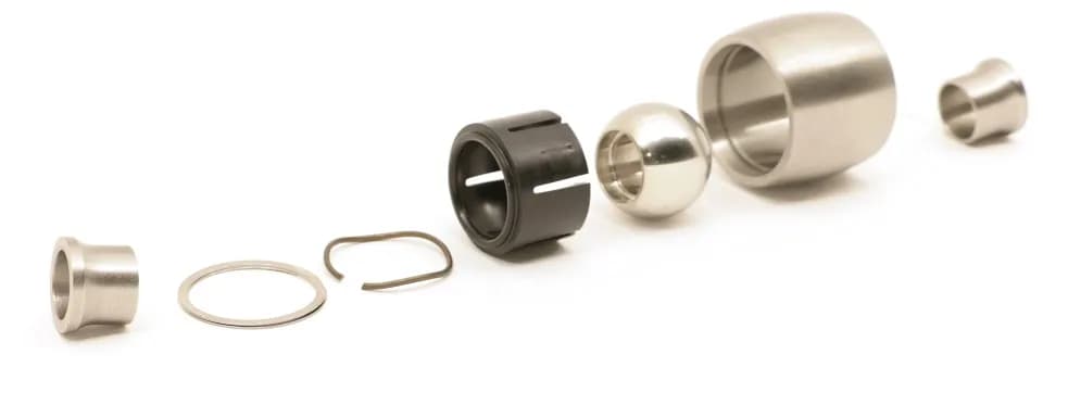 Ridetech 90002900 Weld-on R-Joint XL. Includes spacers to create 9/16 I.D. and 2-5/8 width.