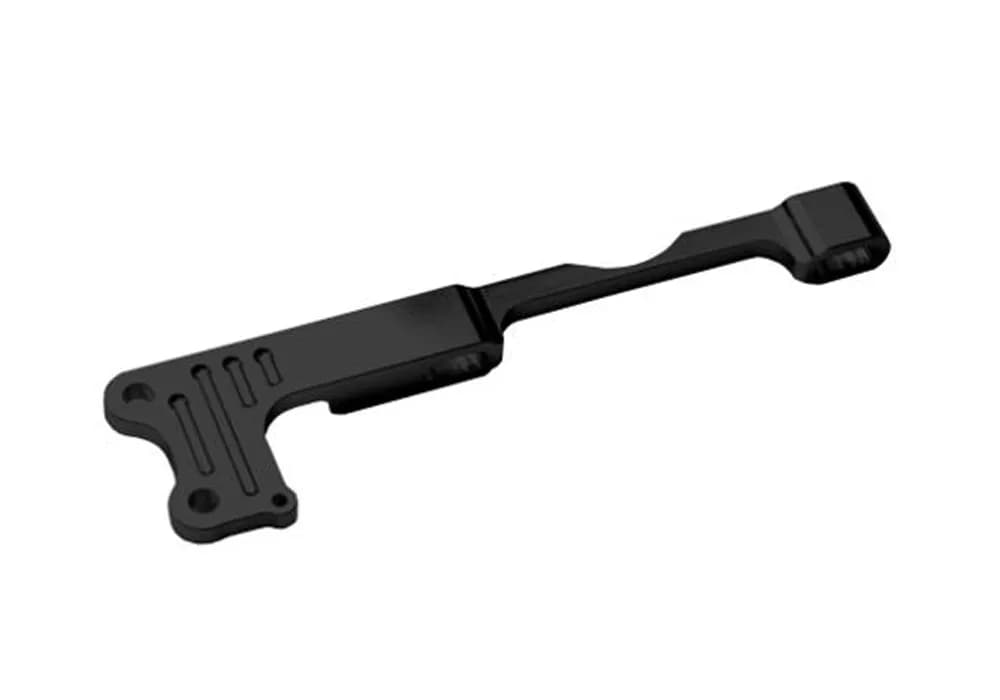 Throttle Cable Bracket; Fits w/Holley Sniper; Black Billet;