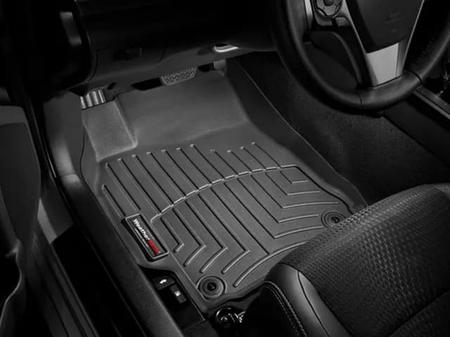 FloorLiner™ DigitalFit®; Black; Front; Over The Hump;