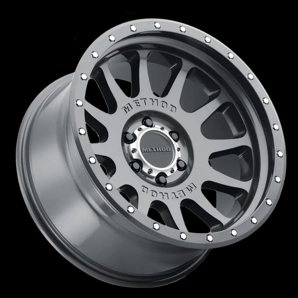 Aluminum Wheels 20x10 NV MR605 Bolt Pattern 6 On 139.7 Offset -24 Lip Size 2.83 Gloss Titanium GY Method