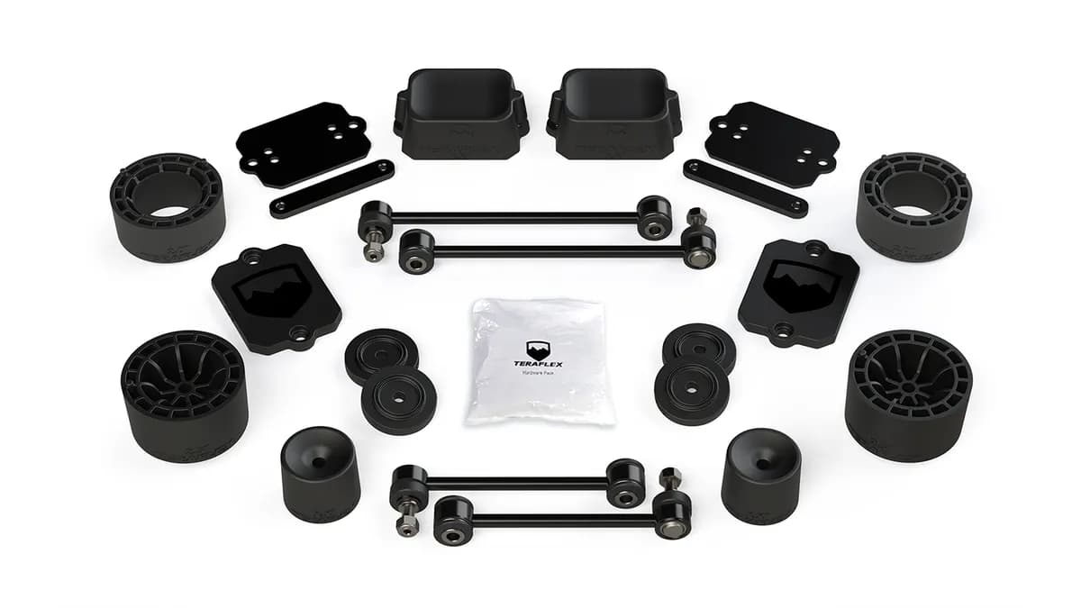Jl 2dr Sport/Sahara: 2.5in Spacer Lift Kit No Shocks Or Shock Extensions