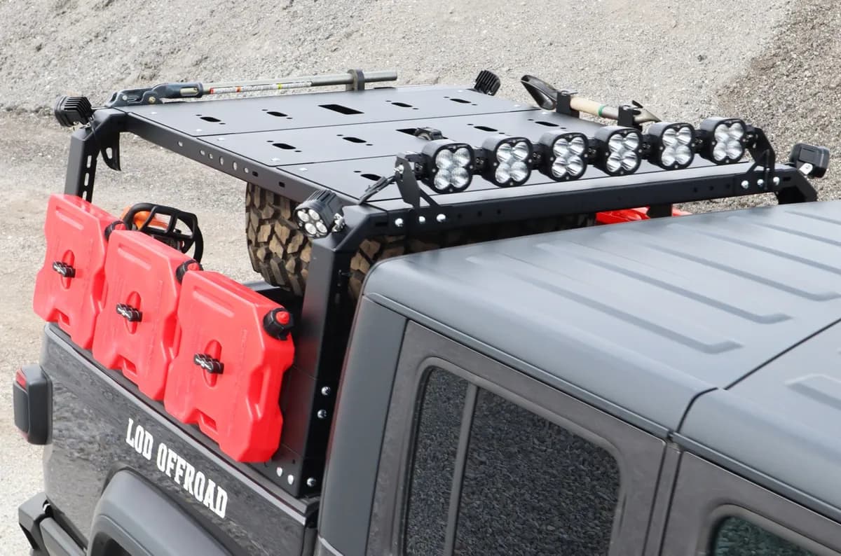LOD Black Ops Bed Rack Light Bar Mount (Black Powder Coated)
