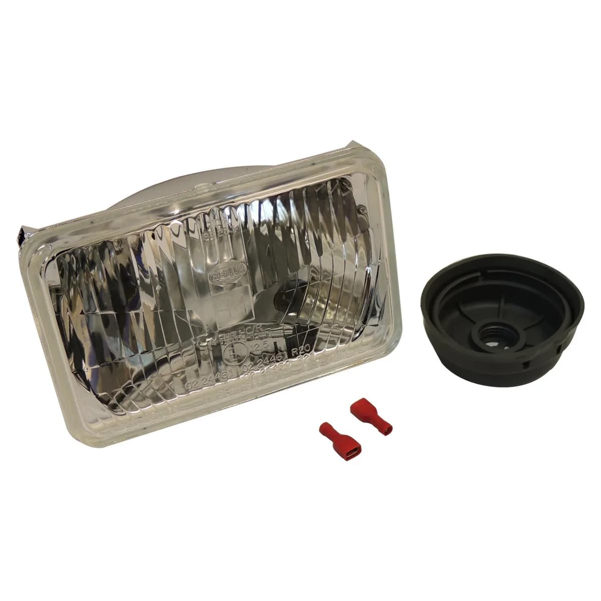 Head Light Assembly; For Use w/ 1991-1995 Jeep YJ Wrangler; Export Or KDX Only; Bulbs Not Included;