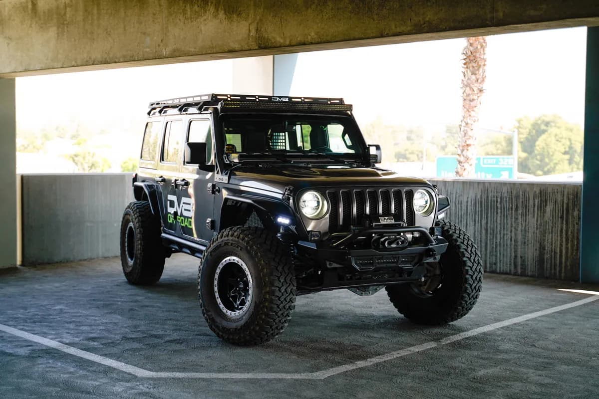 2018-2025 Jeep Wrangler JL JLU Gladiator JT DV8 Offroad 50-Inch Light Bar Mount