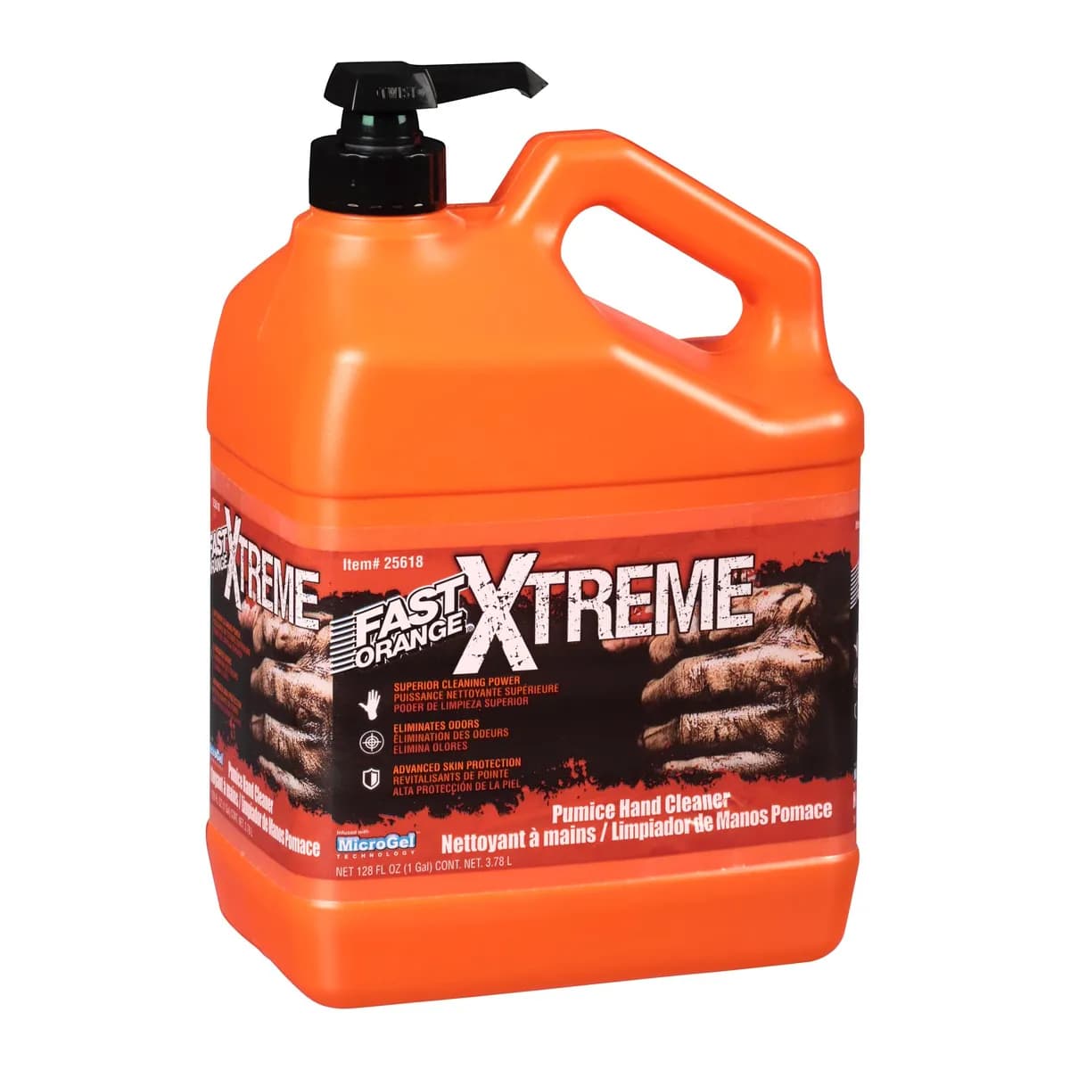 Fast Orange Xtreme Pumice Hand Cleaner Orange Scent 1 Gal w/ Pum