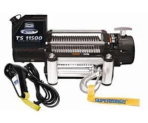 Tiger Shark 11500 11500lb 12V DC Winch with Steel Wire Rope Black - 1511200