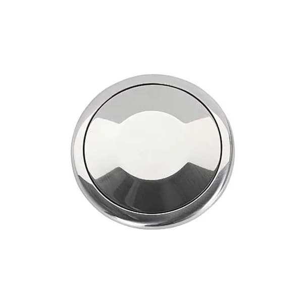 Horn Button; Fits w/MK4/9 Wheel Steering; Aluminum Covered; Single Contact; Smooth; Polished;