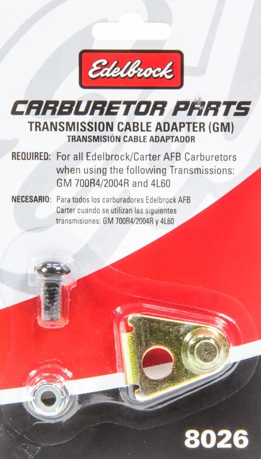Edelbrock 8026 GM Transmission Cable Adapter for use with 2004R, 700R4, 4L60 transmissions