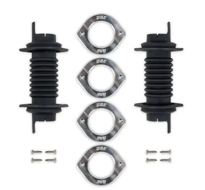 Detroit Speed 010421DS Door Jamb Wiring Boot Kit - Billet Trim