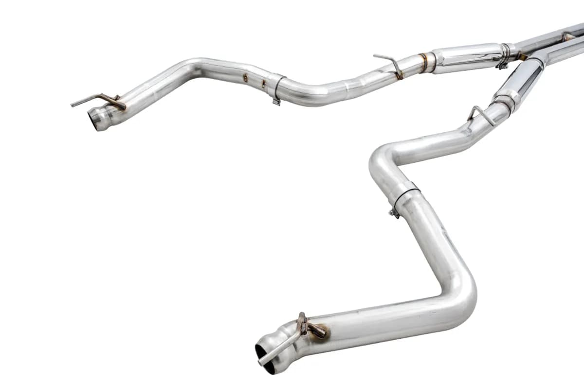 AWE Track Edition Exhaust for 15+ Challenger 6.4 / 6.2 SC - Stock Tips
