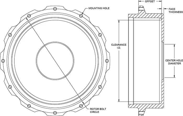 Parking Brake Hat - Standard - 171-12139