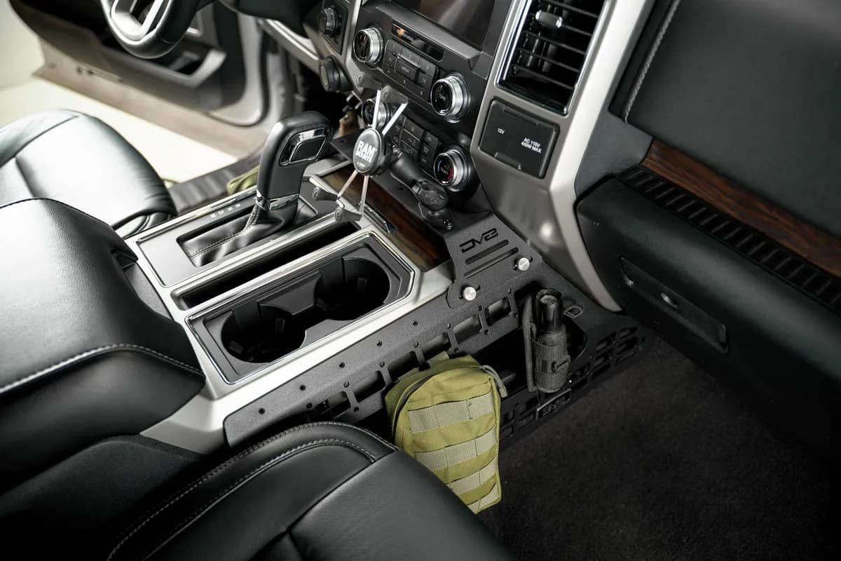 2015-2020 Ford F-150 & 2017-2021 F-250/350 | Center Console Molle Panels & Device Mount
