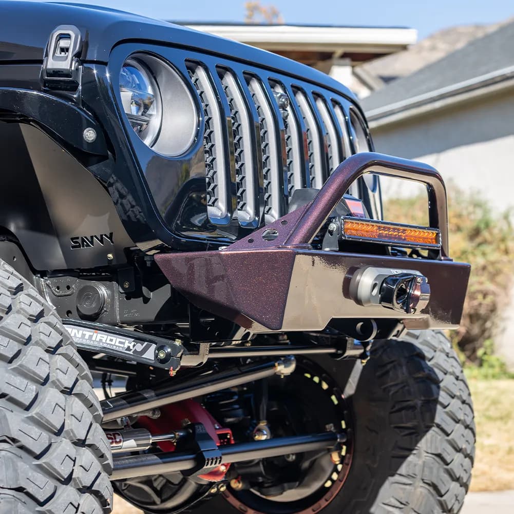 18c Wrangler/20c Gladiator Krawler Lite Front Bumper With Hoop Raw