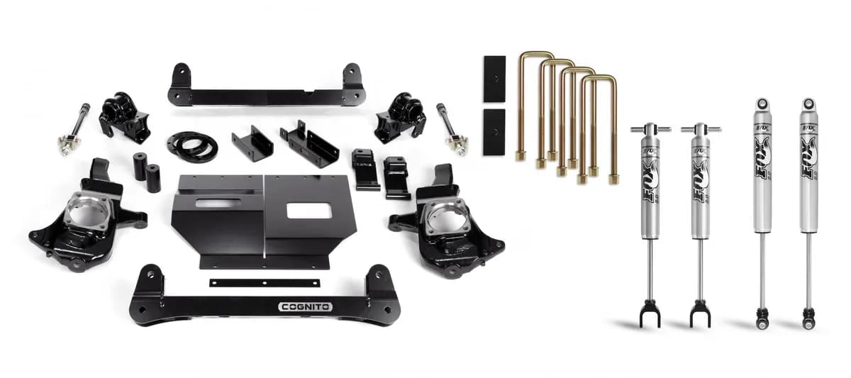 4-Inch Standard Lift Kit with Fox Psmt 2.0 Shocks for 2011-2019 Silverado/Sierra 2500/3500 2WD/4WD Cognito