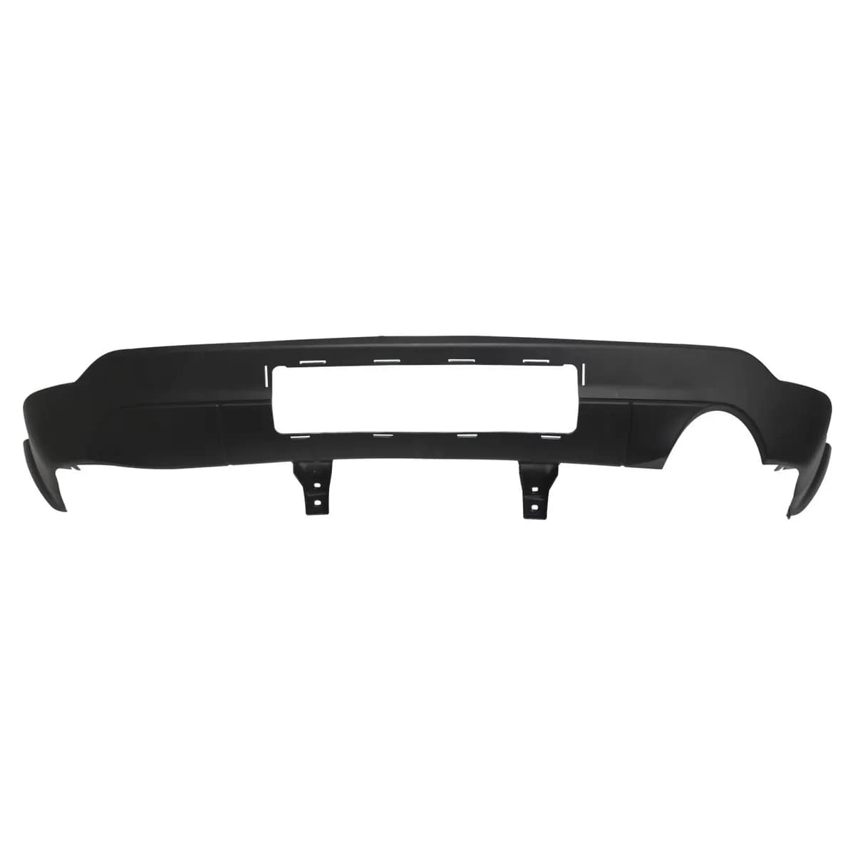 Rear Bumper Fascia; Lower; Black Textured; w/Tow Package;
