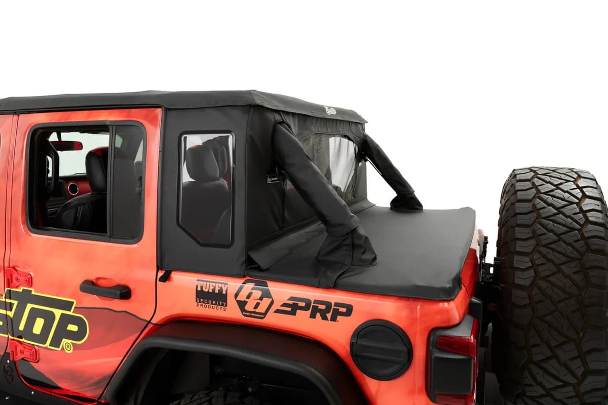 Jeep Wrangler Halftop Soft Tops For Jeep 2007-2018 Wrangler JK 4 Door Black Premium Twill Bestop