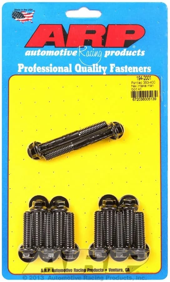 Pontiac 350-400 hex intake manifold bolt kit
