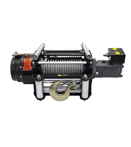 H18000 18,000 lb Single Speed Hydraulic Winch with Steel Cable 75 Foot Mile Marker