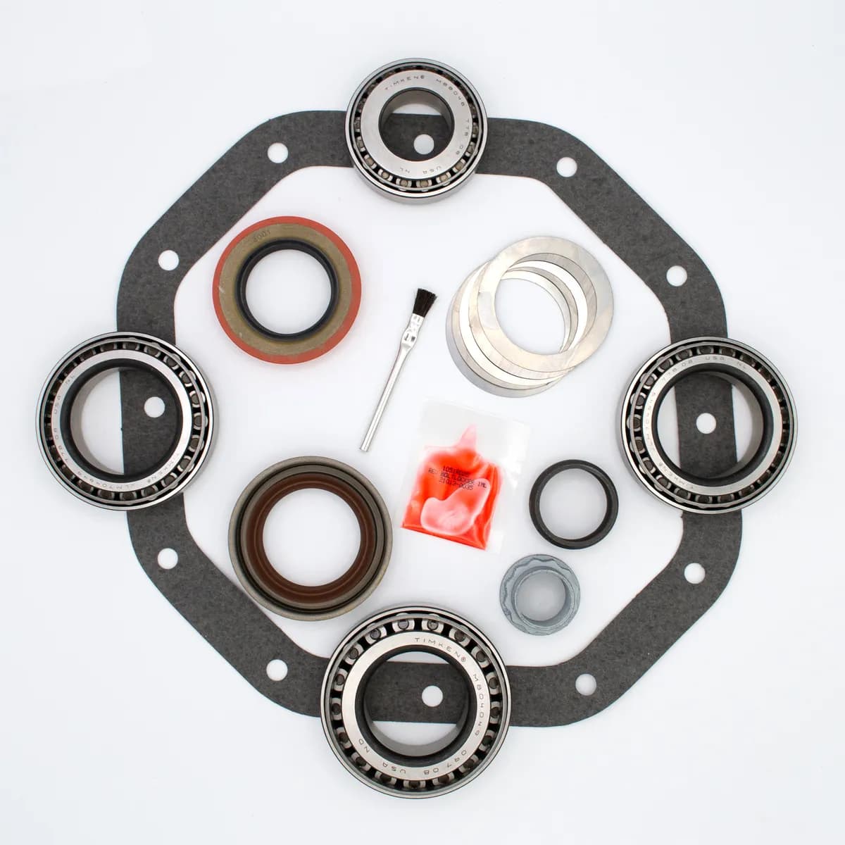 Eaton Master Differential Install Kit; Rear; Chrysler 9.25 in./C235 ZF; 12 Cover Bolts; 12 Ring Gear Bolts; 31 Axle Spline; 29 Pinion Spline; Standard Rotation;