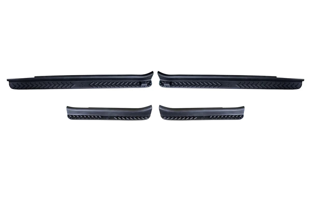 0718 Wrangler Unlimited Tpc Plastic Offroad Door Entry Guards Matte Black Finish