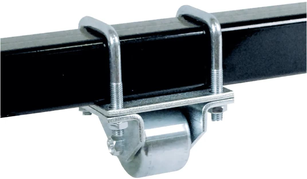 Ultra Hitch Mount Steel Roller Fits 2 1/2 in Bars Silver